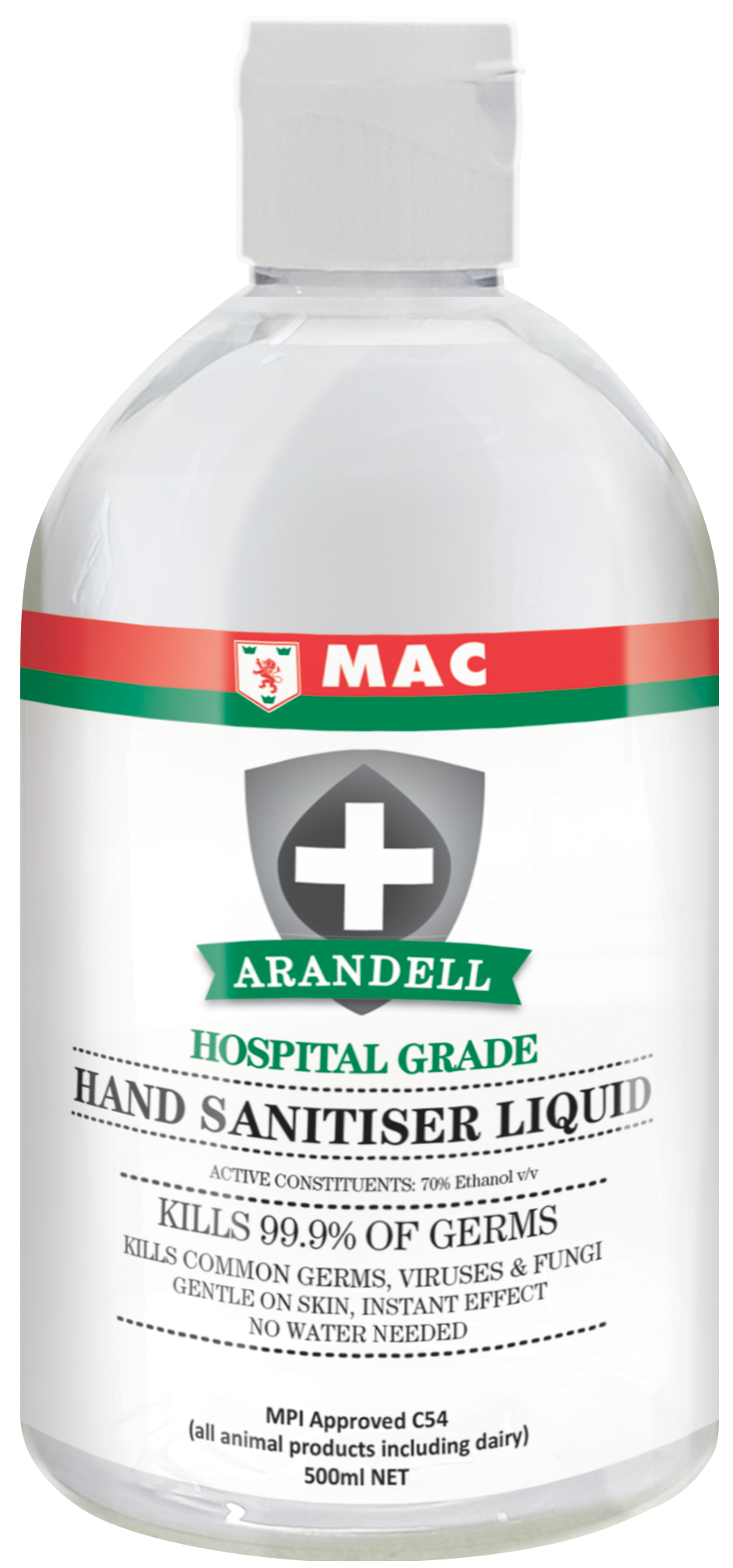 ZERO Contact Liquid Sanitiser per bottle 500ml